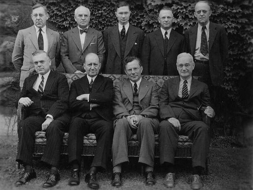 Tillich mit Kollegen in New York